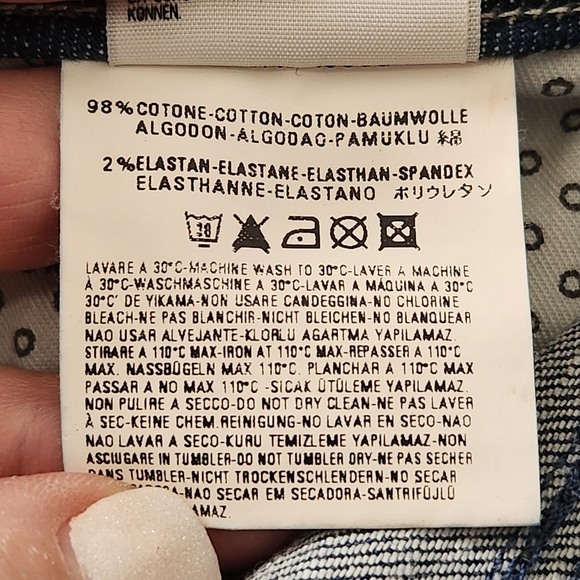 Diesel Denim Mermaid Maxi Skirt Size 29 Blue - Picture 8 of 12